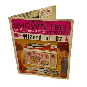 1964 Vintage General Electric Show N Tell Picture Sound Wizard of Oz Record Set